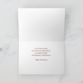 Broer en zijn familie Thanksgiving geven Bedankt Kaart (Binnen)