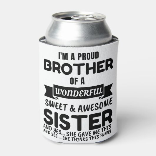 Broer en zijn Geweldige zuster Blikjeskoeler (Blikje Voorkant)