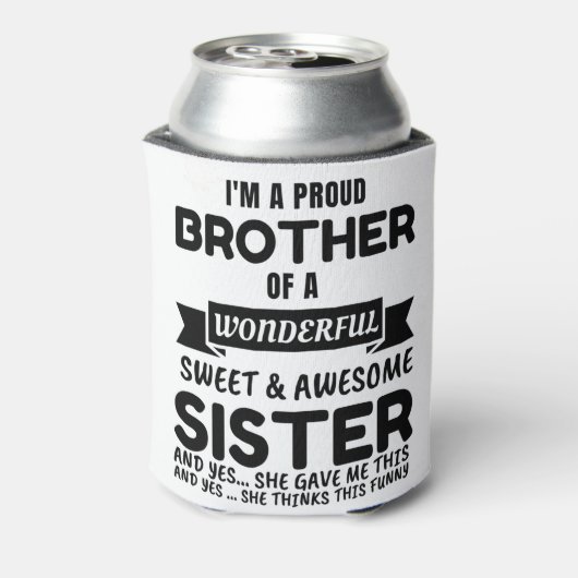 Broer en zijn Geweldige zuster Blikjeskoeler (Blikje Achterkant)