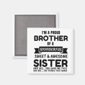 Broer en zijn Geweldige zuster Magneet (Voorkant / Achterkant)