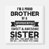 Broer en zijn Geweldige zuster Magneet (Voorkant)