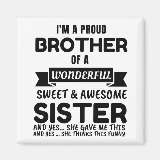 Broer en zijn Geweldige zuster Magneet (Voorkant)