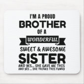 Broer en zijn Geweldige zuster Muismat (Voorkant)