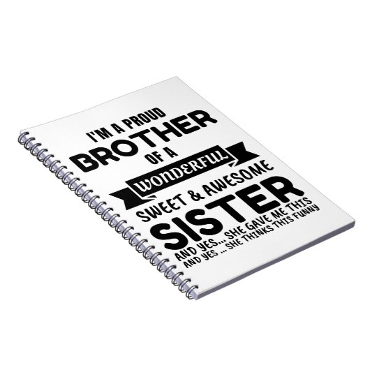Broer en zijn Geweldige zuster Notitieboek (Rechterzijde)