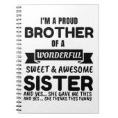 Broer en zijn Geweldige zuster Notitieboek (Voorkant)