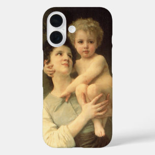 Broer en Zus door William Adolphe Bouguereau iPhone 16 Hoesje