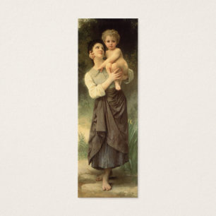 Broer en Zus door William Adolphe Bouguereau Mini Visitekaartjes