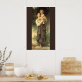 Broer en Zus door William Adolphe Bouguereau Poster (Keuken)