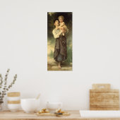 Broer en Zus door William Adolphe Bouguereau Poster (Keuken)