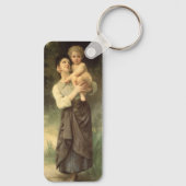 Broer en Zus door William Adolphe Bouguereau Sleutelhanger (Achterkant)