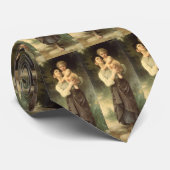 Broer en Zus door William Adolphe Bouguereau Stropdas (Opgerold)