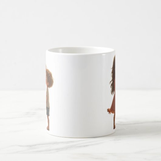 Broer en zus knuffel - hartverwarmende broers en z koffiemok (Center)