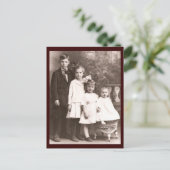  broer en zussen briefkaart (Staand voorkant)