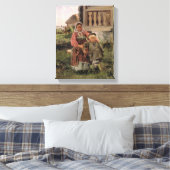 Broer en zuster, 1880 canvas afdruk (Insitu (Slaapkamer))