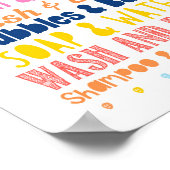 Broer en zuster Bathroom Colorful We gaan samen Poster (Hoek)