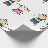 Broer en zuster cadeaupapier (Hoek)