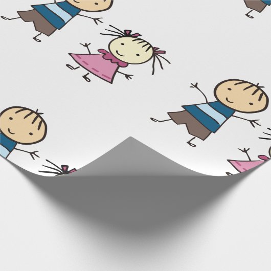 Broer en zuster cadeaupapier (Hoek)