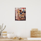 Broer en zuster Canvas Afdrukken Poster (Keuken)