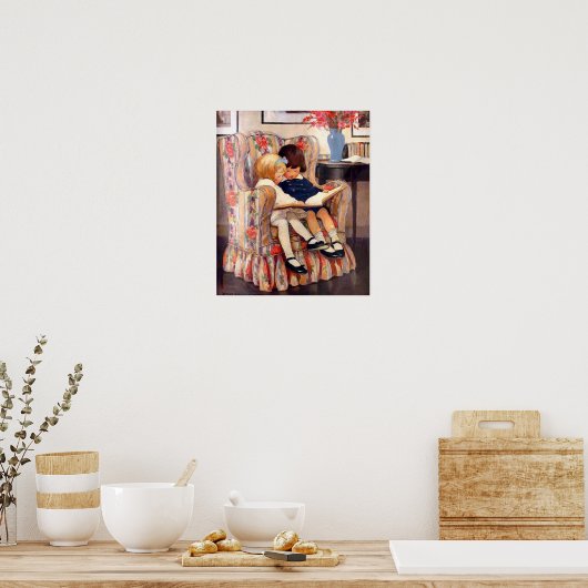 Broer en zuster Canvas Afdrukken Poster (Keuken)