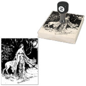 Broer en Zuster Grimm Sprookje fawn Rubberstempel (Gestempeld)