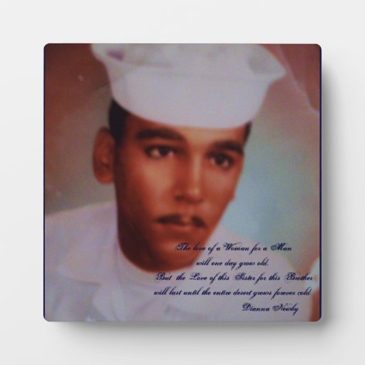 Broer en zuster love plaque fotoplaat (Voorkant)