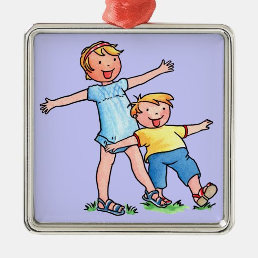 Broer en zuster Ornament (Voorkant)