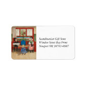 Broer en zuster Play Mama en Papa Etiket (Voorkant)