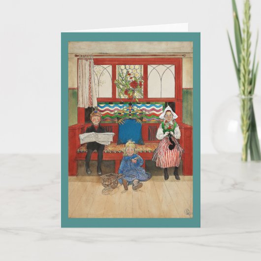 Broer en zuster Play Mama en Papa Kaart (Voorkant)