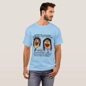 Broer en zuster Slinky Humor T-shirt (Voorkant volledig)
