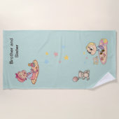 Broer en zuster strandlaken (Voorkant)