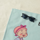 Broer en zuster strandlaken (In situ)