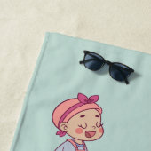 Broer en zuster strandlaken (In situ)