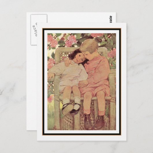  broer en zuster van Jessie Willcox Smith Briefkaart (Voorkant / Achterkant)