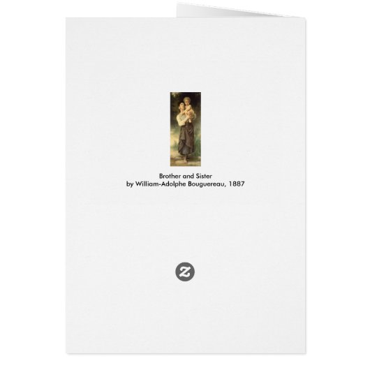 Broer en zuster van William Adolphe Bouguereau (Achterkant)