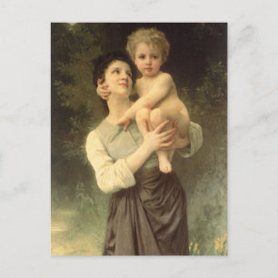 Broer en zuster van William Adolphe Bouguereau Briefkaart