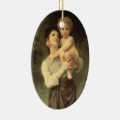 Broer en zuster van William Adolphe Bouguereau Keramisch Ornament (Rechts)
