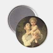 Broer en zuster van William Adolphe Bouguereau Magneet (Voorkant / Achterkant)