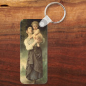 Broer en zuster van William Adolphe Bouguereau Sleutelhanger (Achterkant)