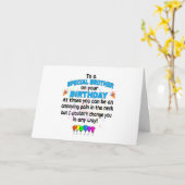Broer Funny Birthday Card Kaart (Gele Bloem)