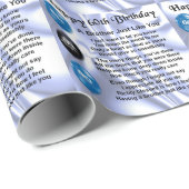 Broer gedicht 60e verjaardag cadeaupapier (Rol Hoek)