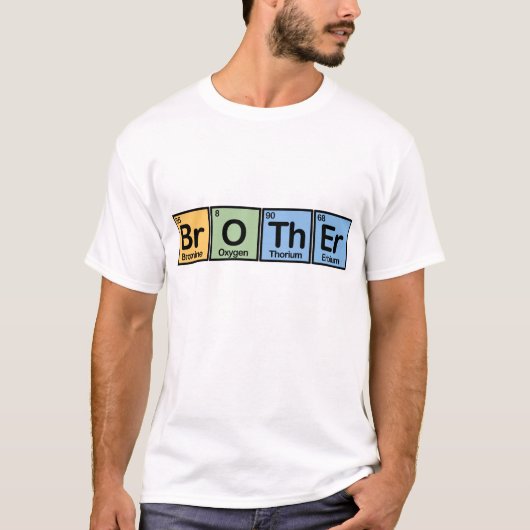 Broer gemaakt van elementen t-shirt (Voorkant)