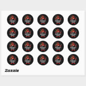 Broer Gnome Matching Kerstmis PJS voor familie Ronde Sticker (Vel)