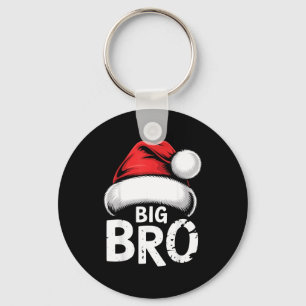 Broer Grote Kerstman Familie Matching Pyjama Sleutelhanger