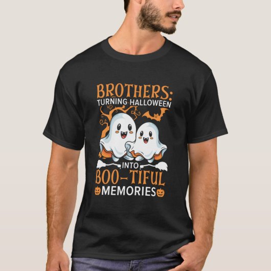 Broer Halloween Trick or treat Big Bro Verwant B T-shirt (Voorkant)
