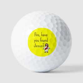 Broer, heb je Jezus Christelijk Jezus geel gevonde Golfballen