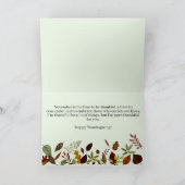 Broer Herfst Foliage Thanksgiving Card Kaart (Binnen)
