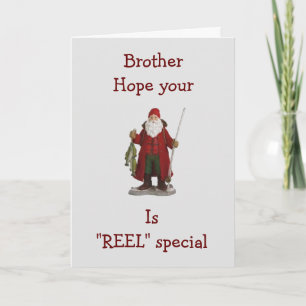 **BROER** HOPE UW CHRISTMAS IS *REEL* SPECIAL FEESTDAGEN KAART