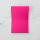 Broer Huwelijk Minimaal Eenvoudig Lila roze Kaart (Binnen)