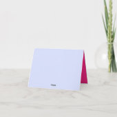 Broer Huwelijk Minimaal Eenvoudig Lila roze Kaart (Achterkant)