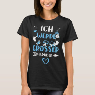 Broer Ich werde grosser Bruder Baby Boy Gezegden T-shirt
